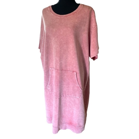 TORRID Crewneck Stonewashed Sweatshirt Dress Woman’s 3X Kangaroo Pocket … - Picture 3 of 10